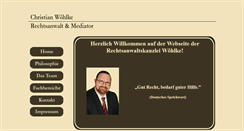 Desktop Screenshot of kanzlei-woehlke.de